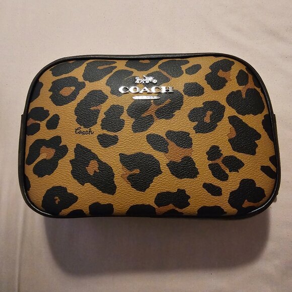 COACH Leopard-print "Jamie" Camera "shoulder and/or crossbody" bag - Picture 1 of 9